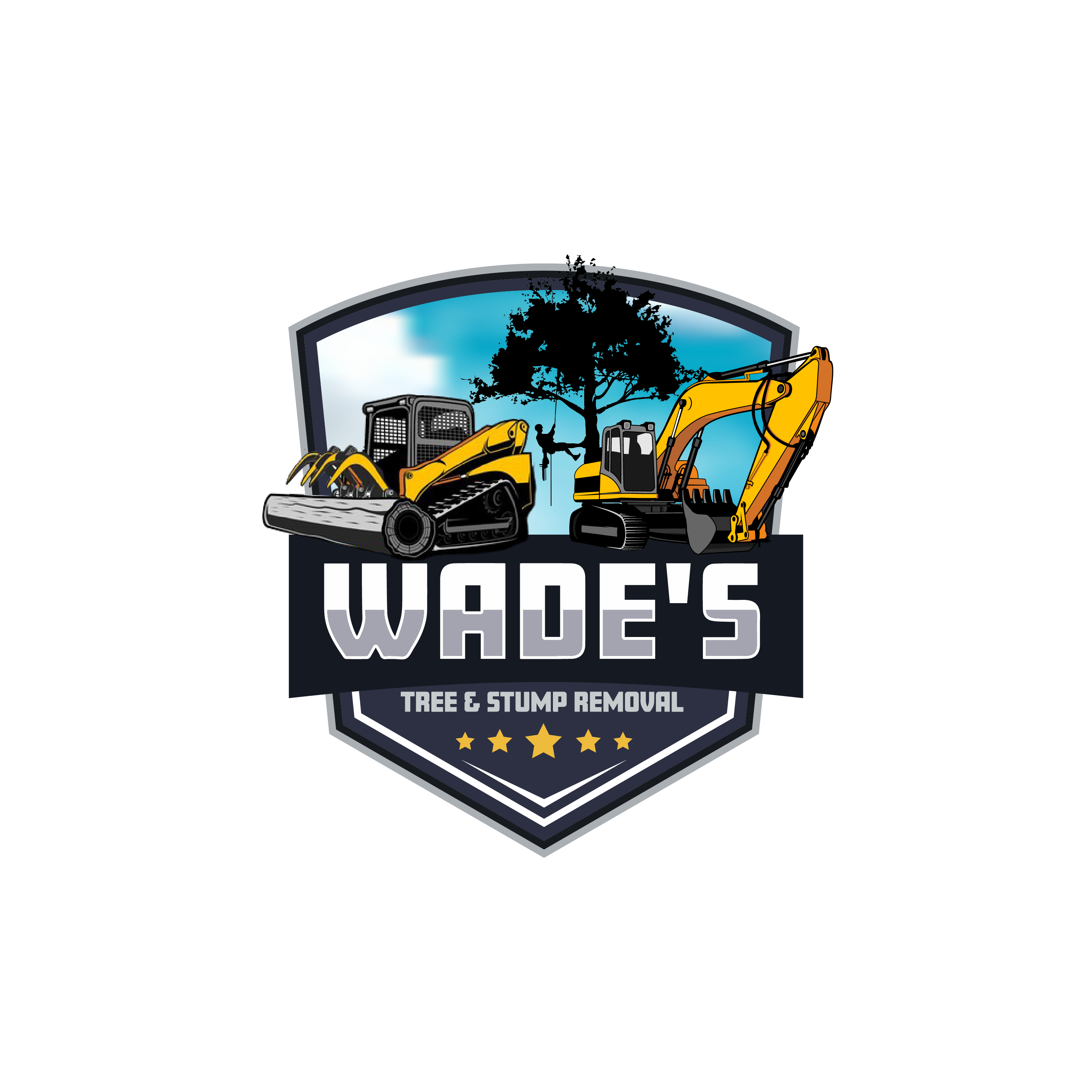 Logo for Wade's Tree And Stump Removal