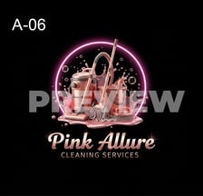 Logo for Pink Allure Cleaning Services LLC