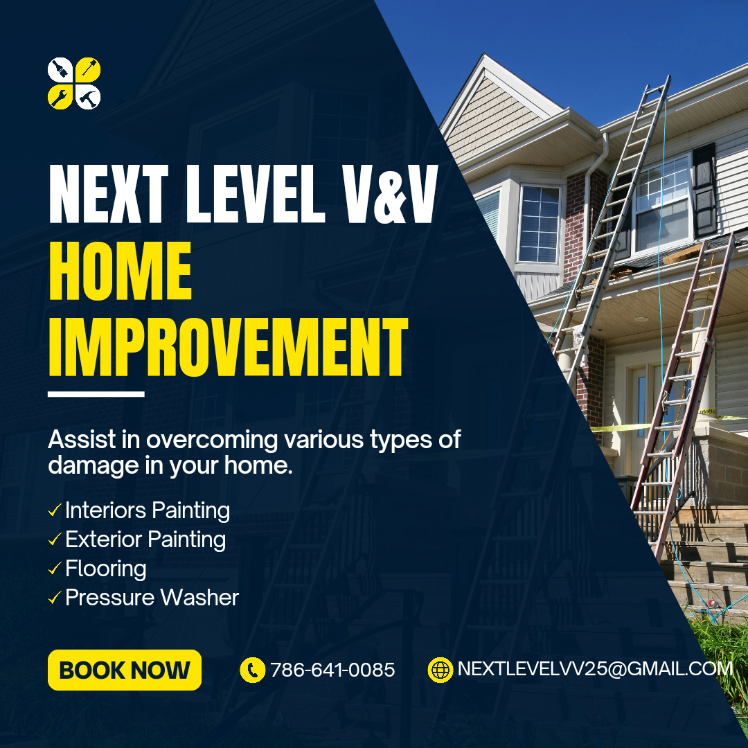 Next Level V&V Home Improvement logo