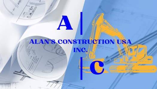Logo for Alan’s construction U.S.A inc
