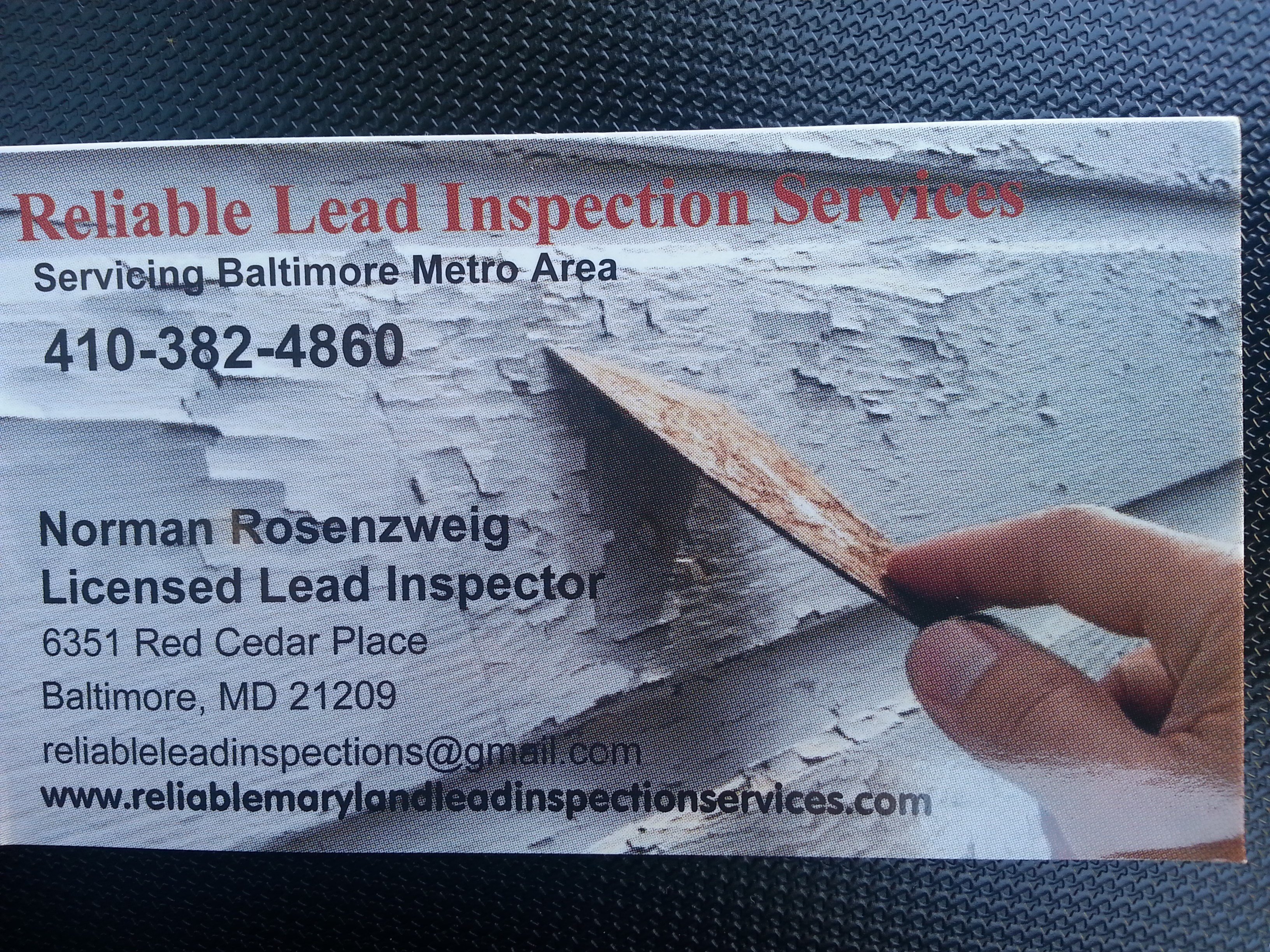 Avatar for Reliable Lead Inspection Services