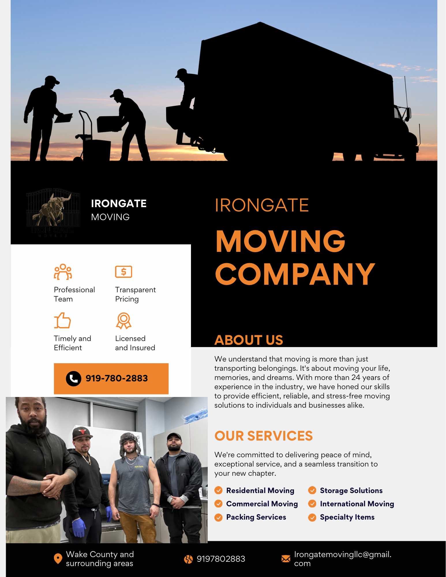IRONGATE MOVING logo