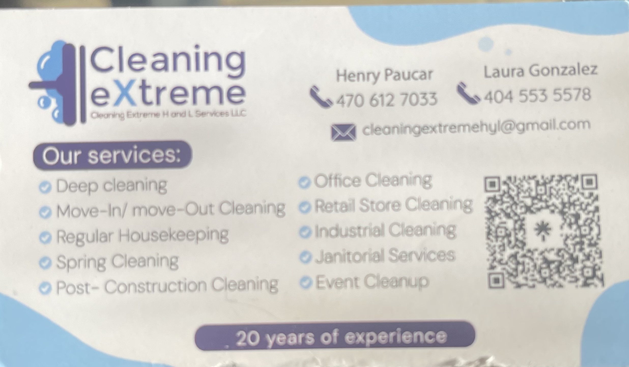 Logo for Cleaning Extreme Services H & L SERVICES LLC