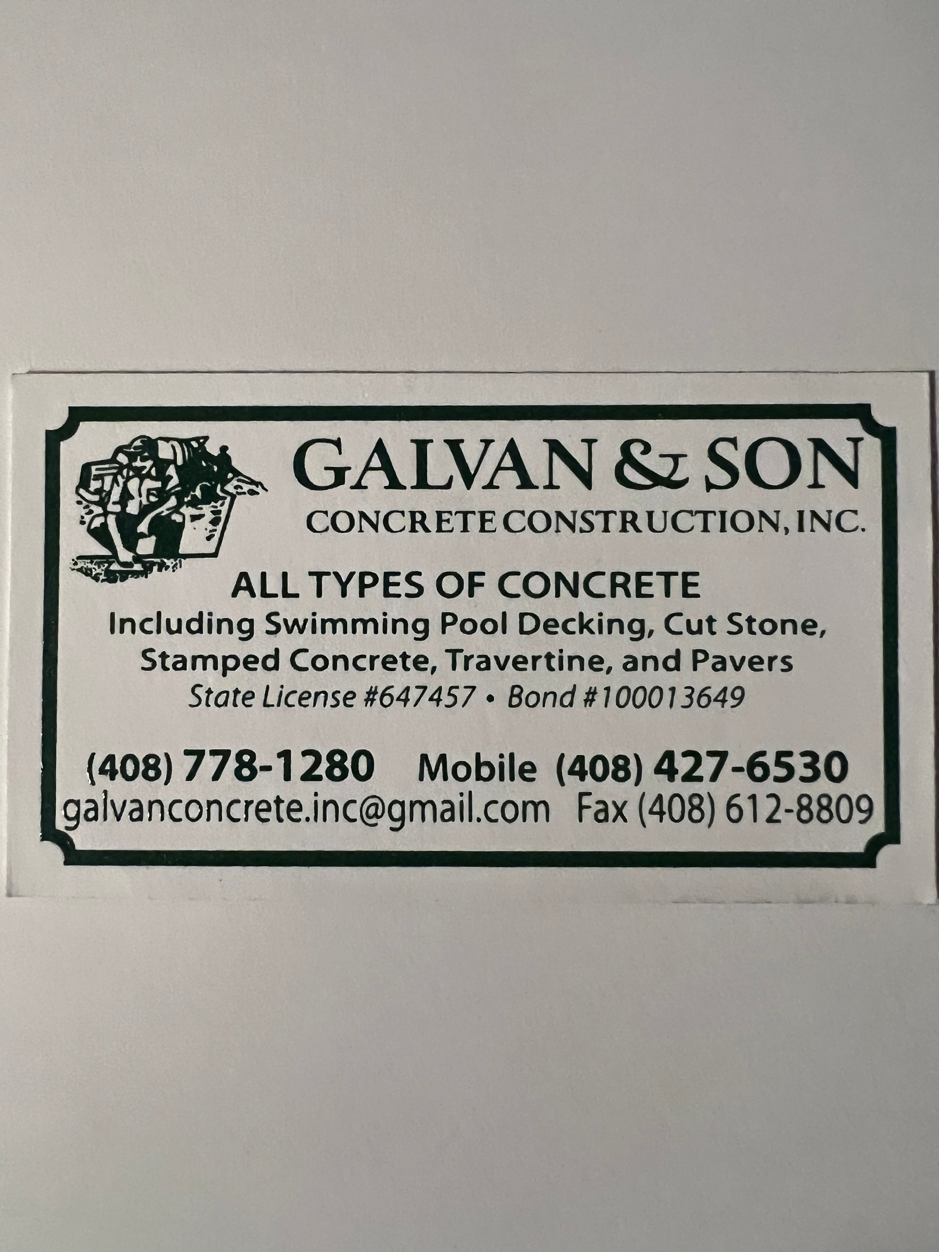 Avatar for Galvan and son concrete construction, inc.