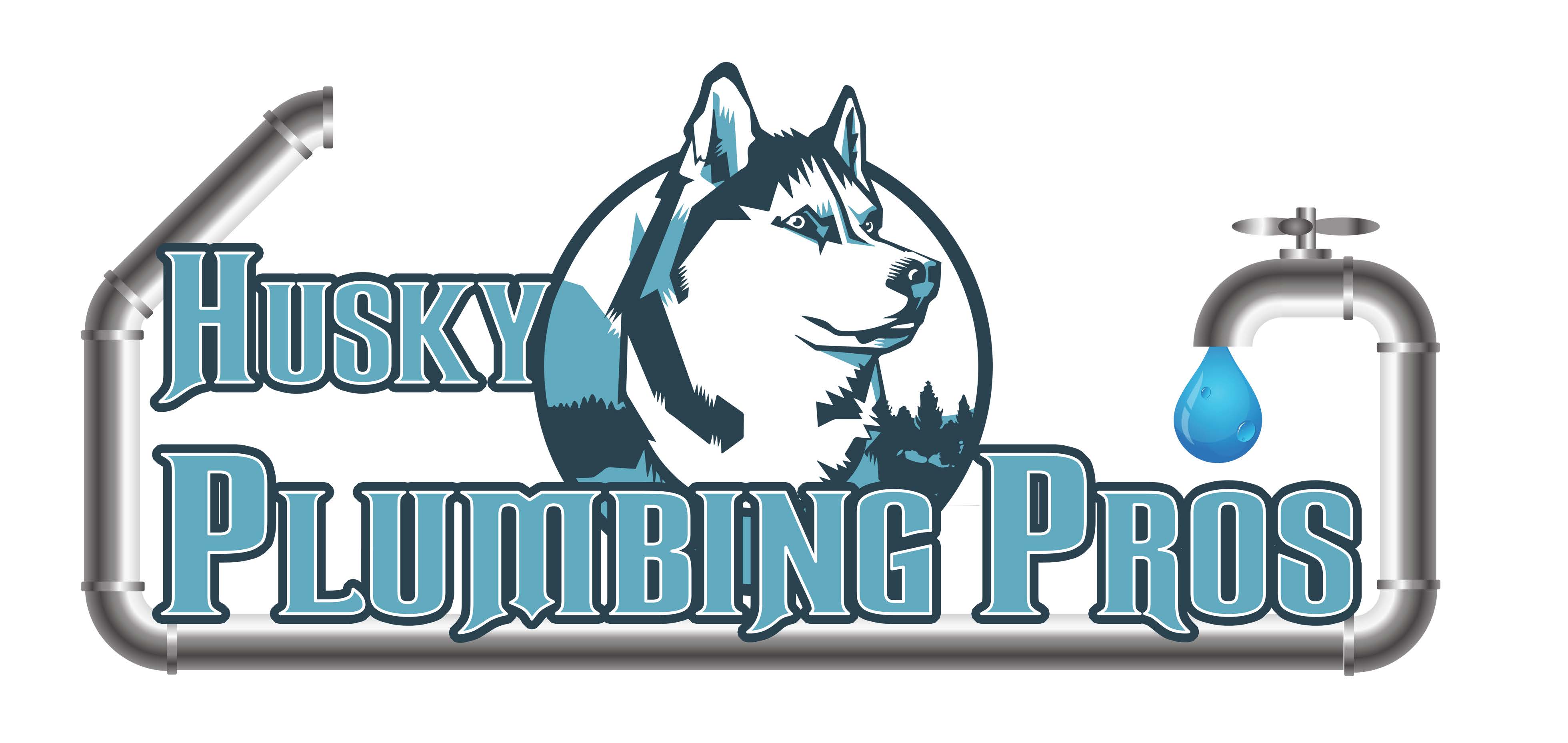 Logo for Husky plumbing pros
