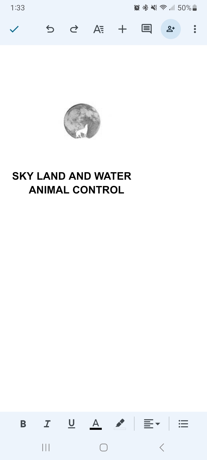 Avatar for Sky Land and Water animal Control