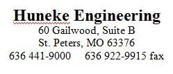 Logo for HUNEKE ENGINEERING INC