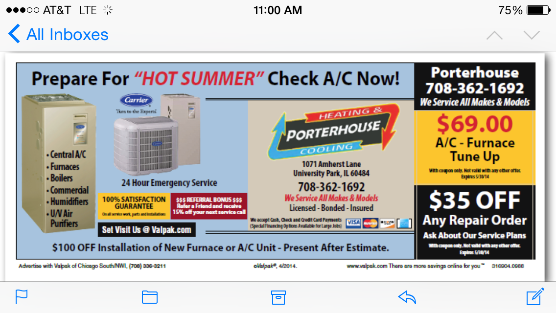 Avatar for Porterhouse Heating & Cooling