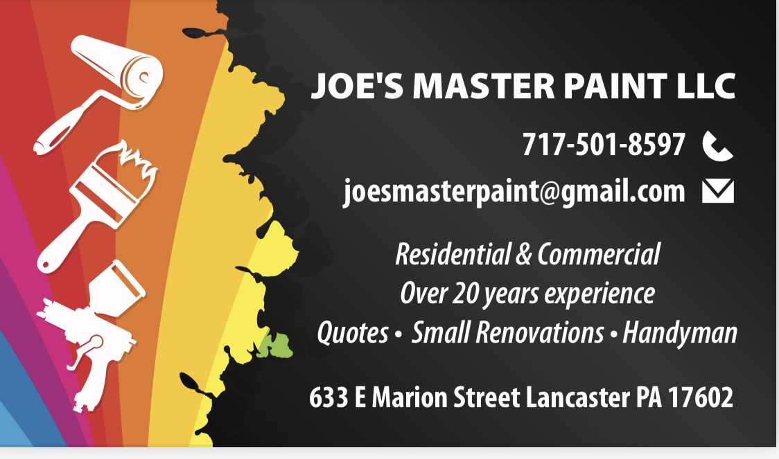 Logo for Joe's Master Paint LLC