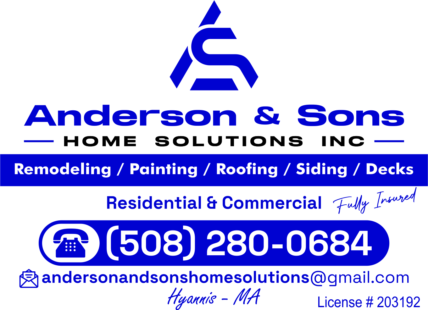 Logo for Anderson And Sons Home Solutions Inc