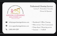 Logo for Argon Cleaning Solutions