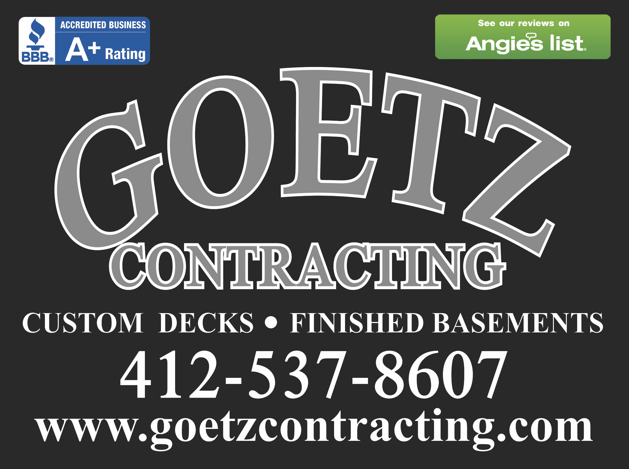 Logo for Goetz Contracting