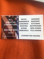 Logo for ALL AMERICAN CONTRACTORS