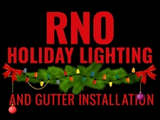 Logo for RNO Holiday Lighting and Gutter Installation