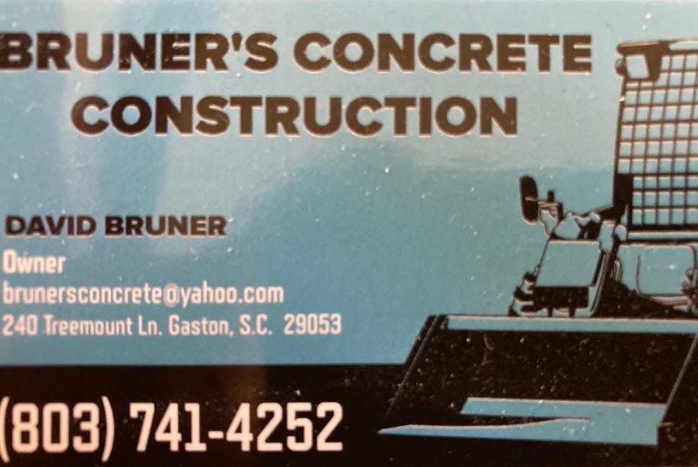 Logo for BRUNER'S CONCRETE CONSTRUCTION