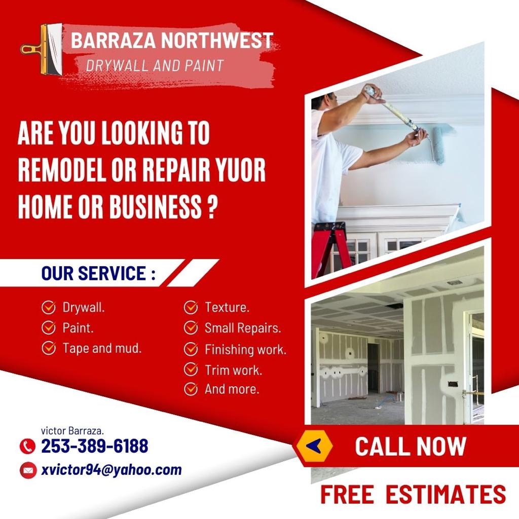Barraza Northwest Drywall and Painting logo