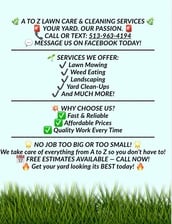 Avatar for A To Z Lawn Care And Cleaning Services LLC