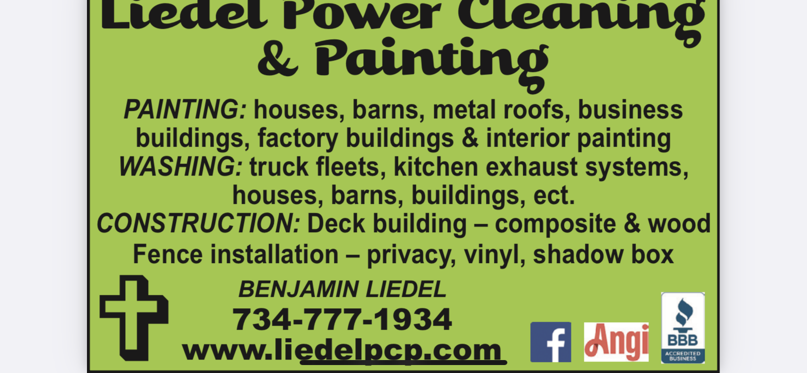 Logo for Liedel Power Cleaning & Painting