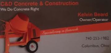 Logo for C&D Concrete & Construction