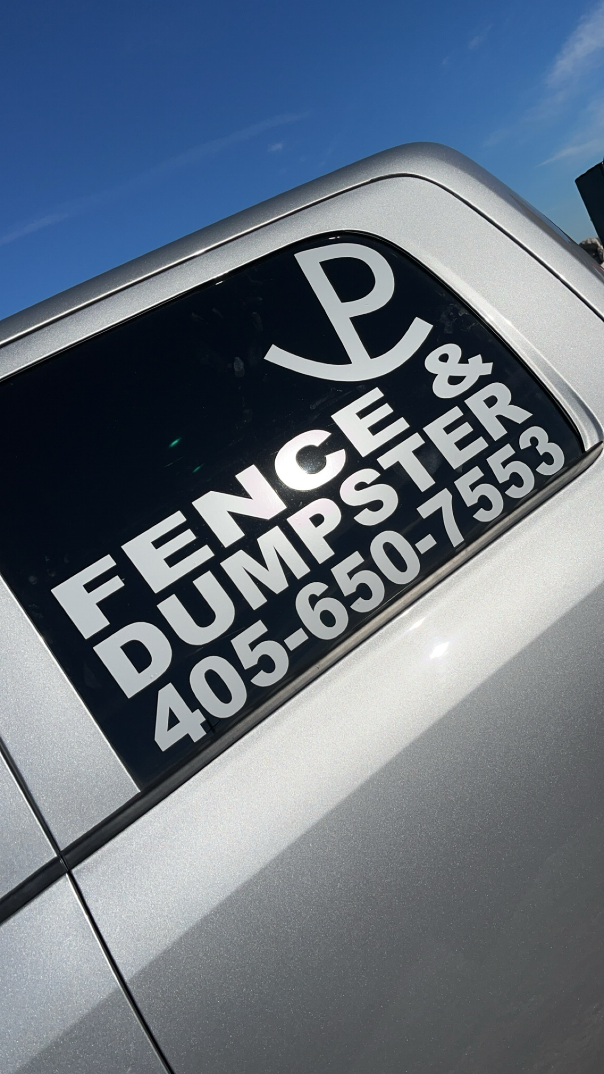 Logo for Rockin P fence and dumpsters