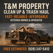 T&M property cleanup logo