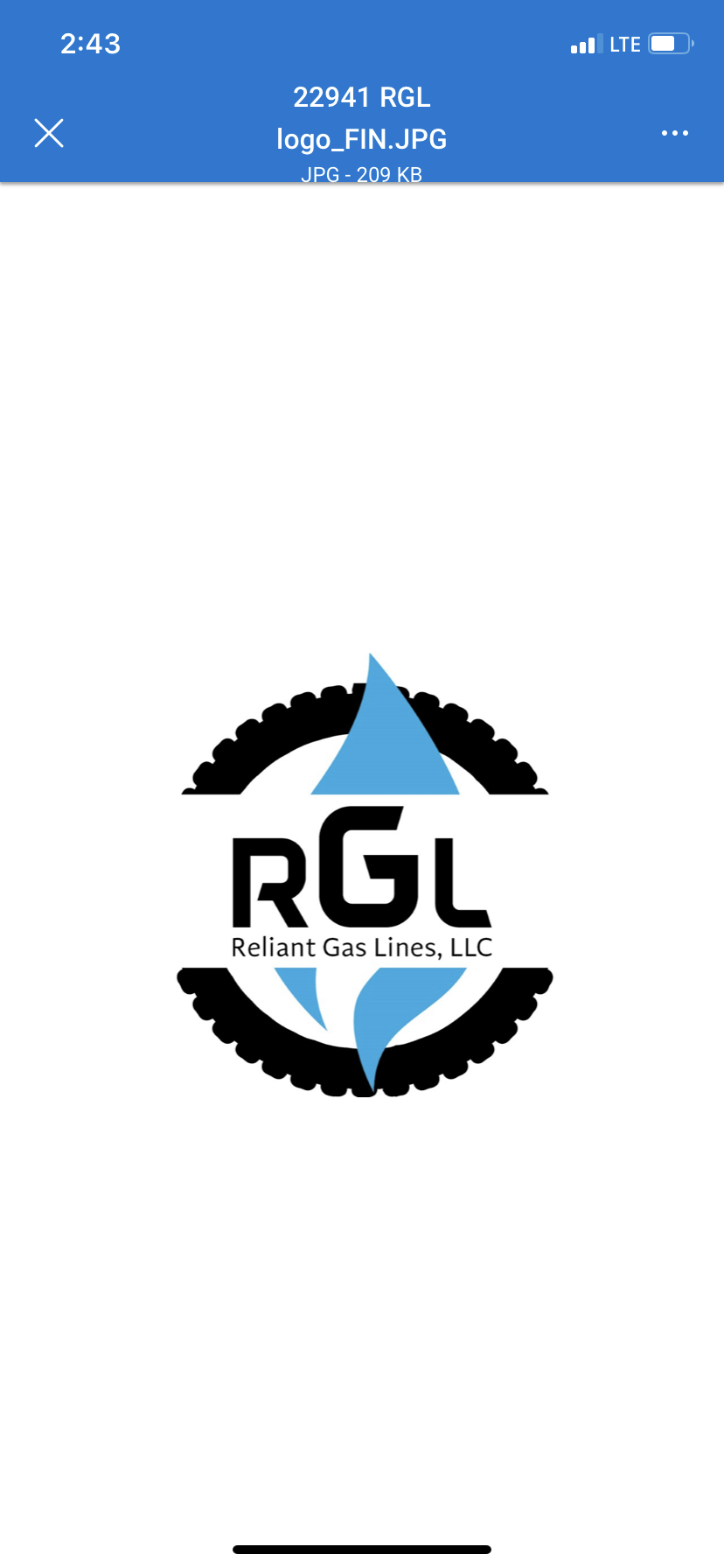 Logo for Reliant Gas Lines LLC