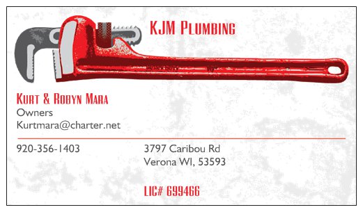 Logo for KJM Plumbing