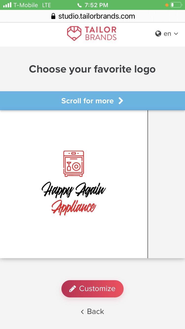 Logo for Happy Again Appliance Service