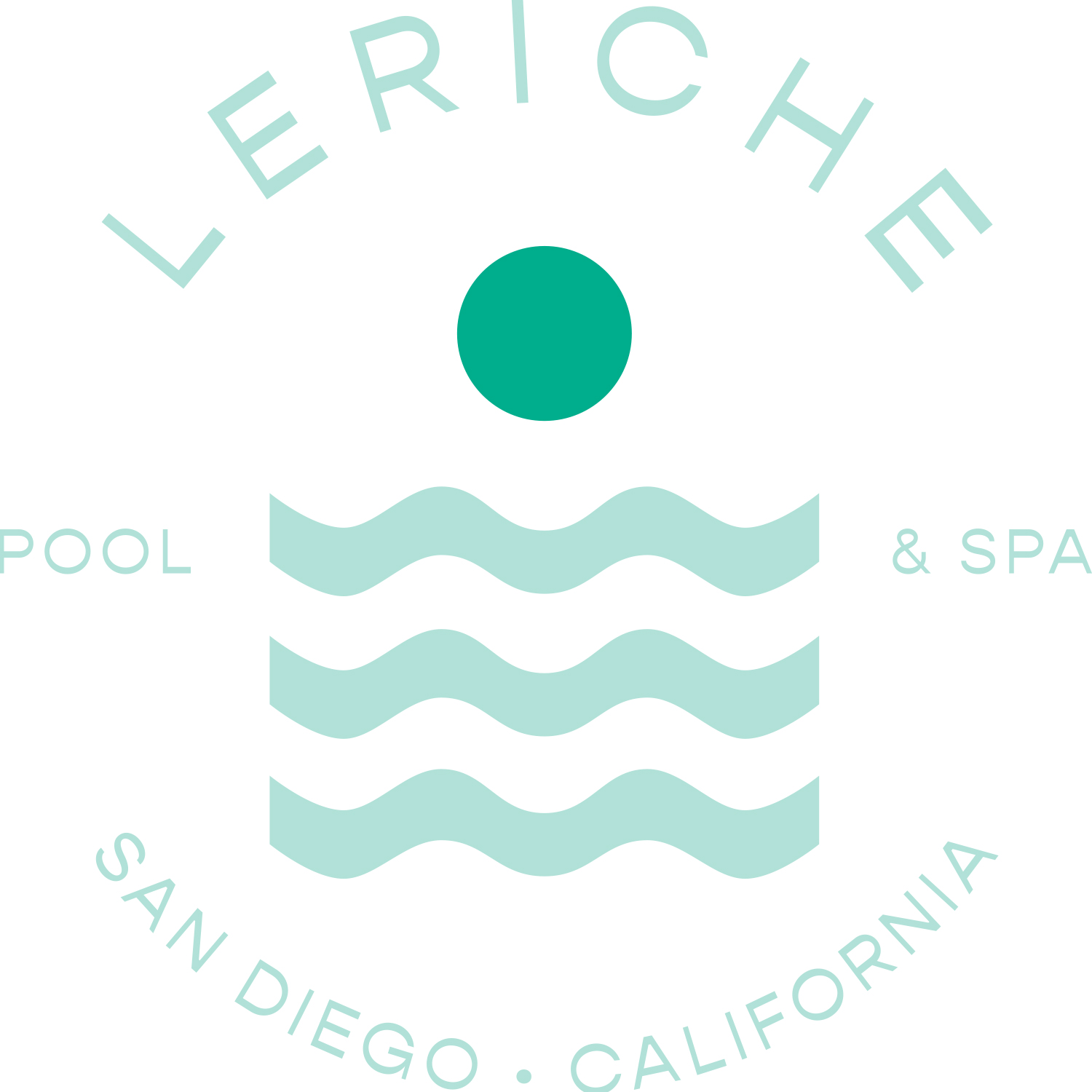Logo for LeRiche Pool and Spa