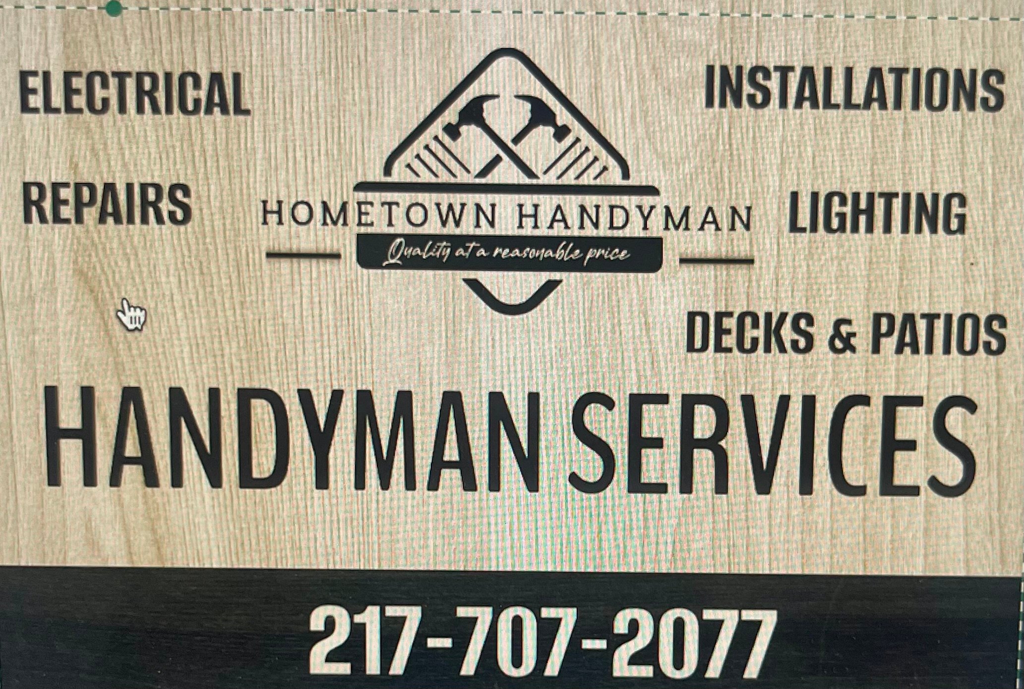 Logo for Hometown Handyman
