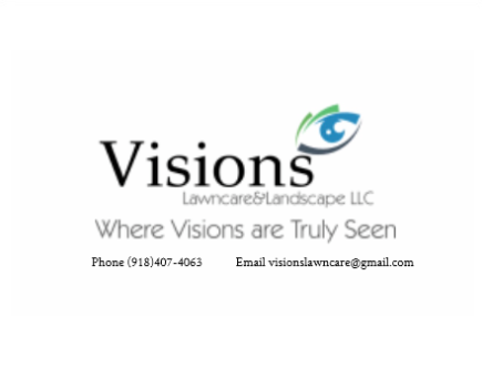 Logo for Visions Lawncare and Landscape