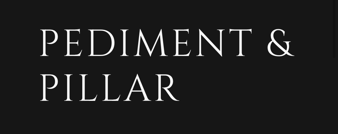 Logo for Pediment & Pillar Design
