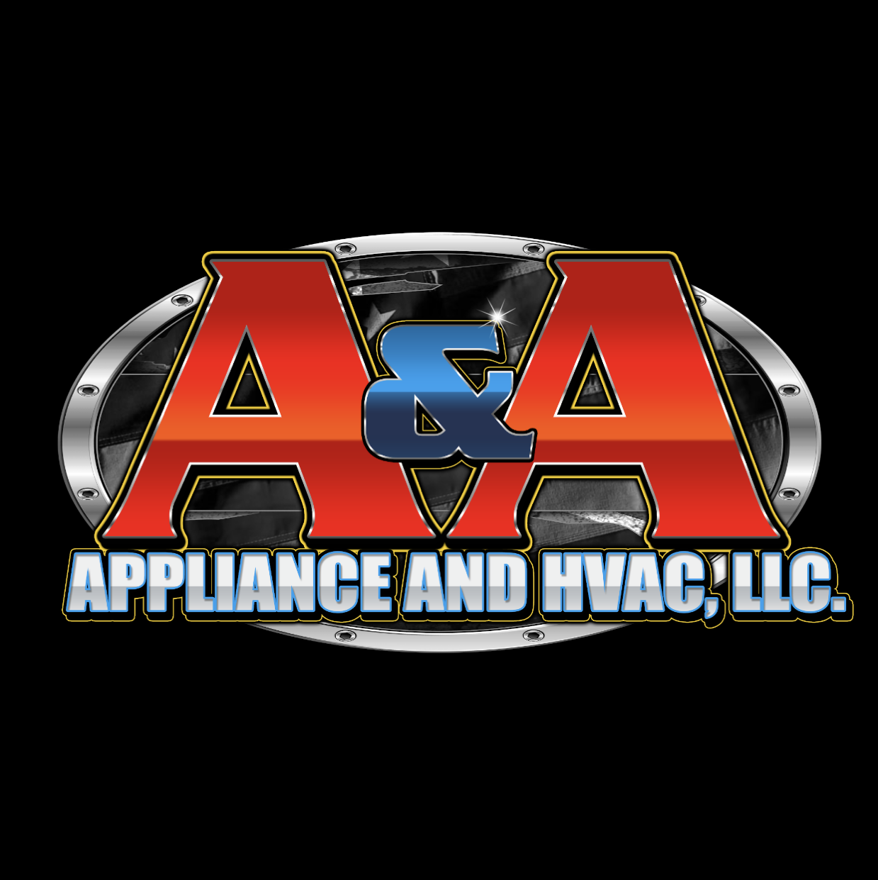 Logo for A & A Appliance and HVAC, LLC.