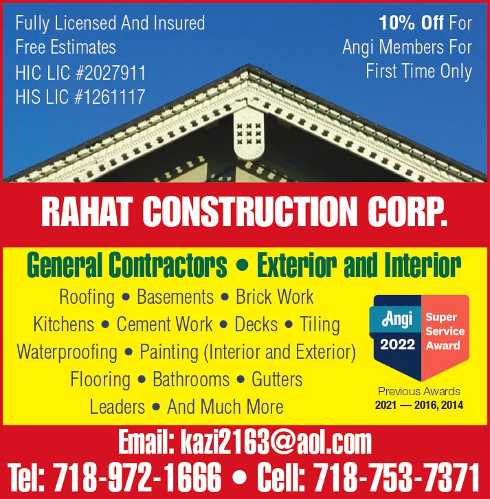 Logo for Rahat Construction Corp.