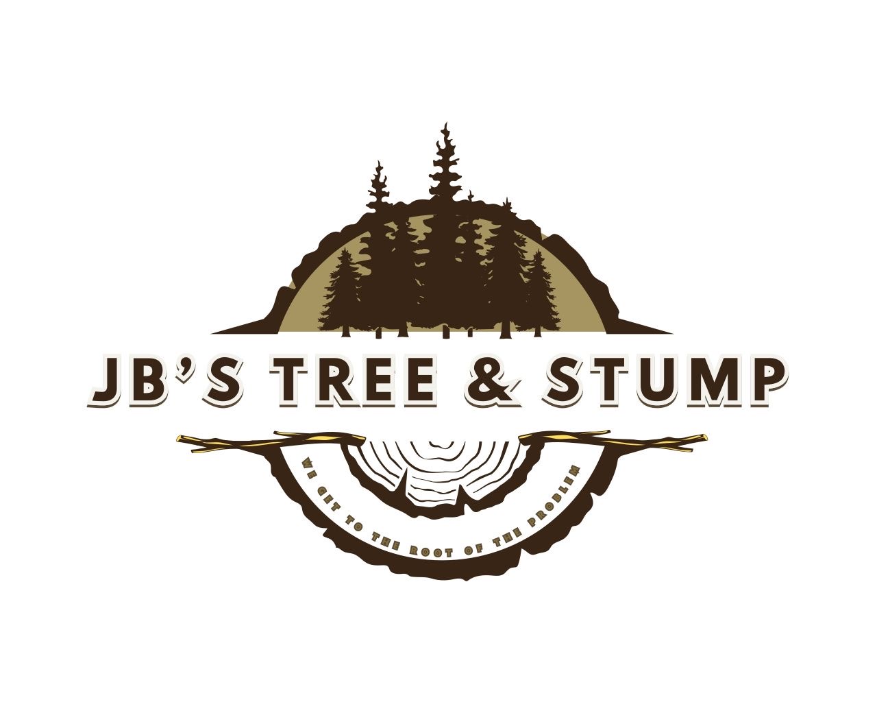 Logo for JB's Tree & Stump