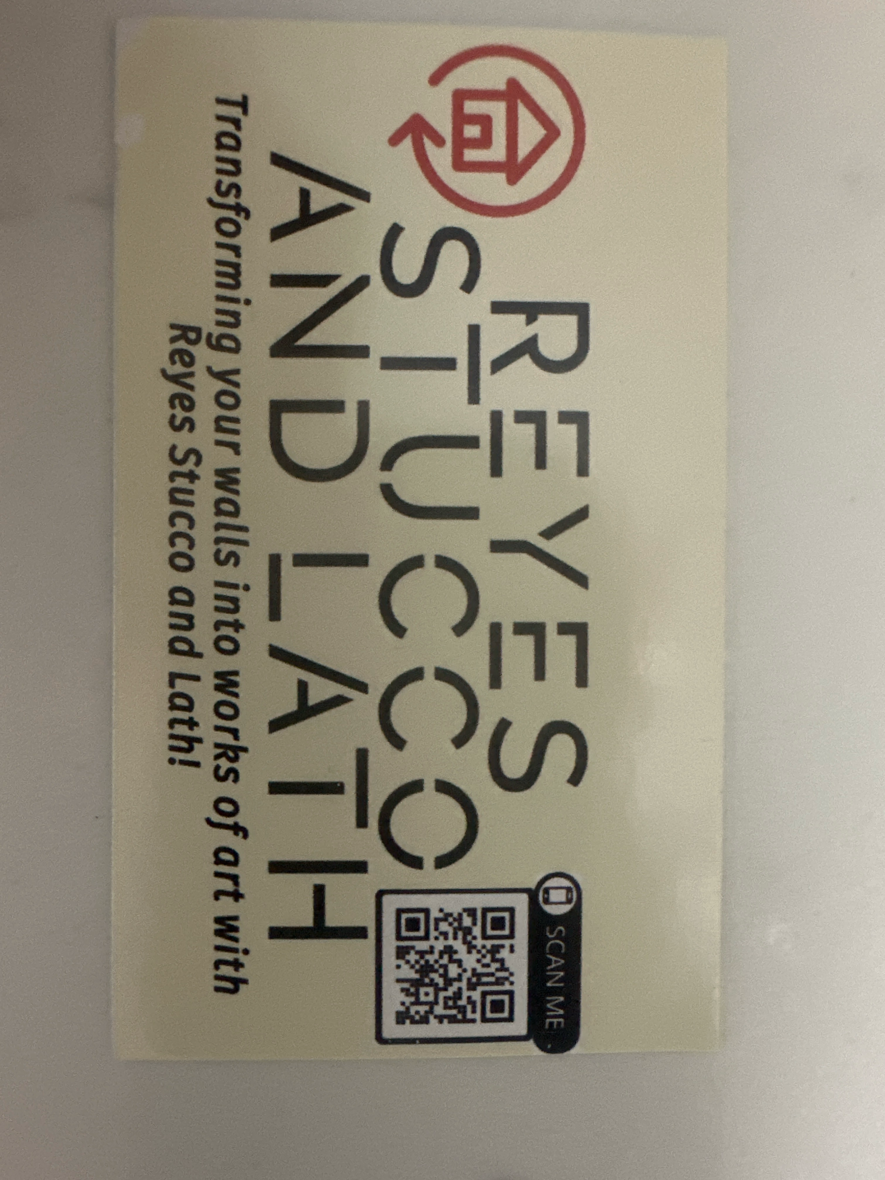 Logo for Reyes Stucco