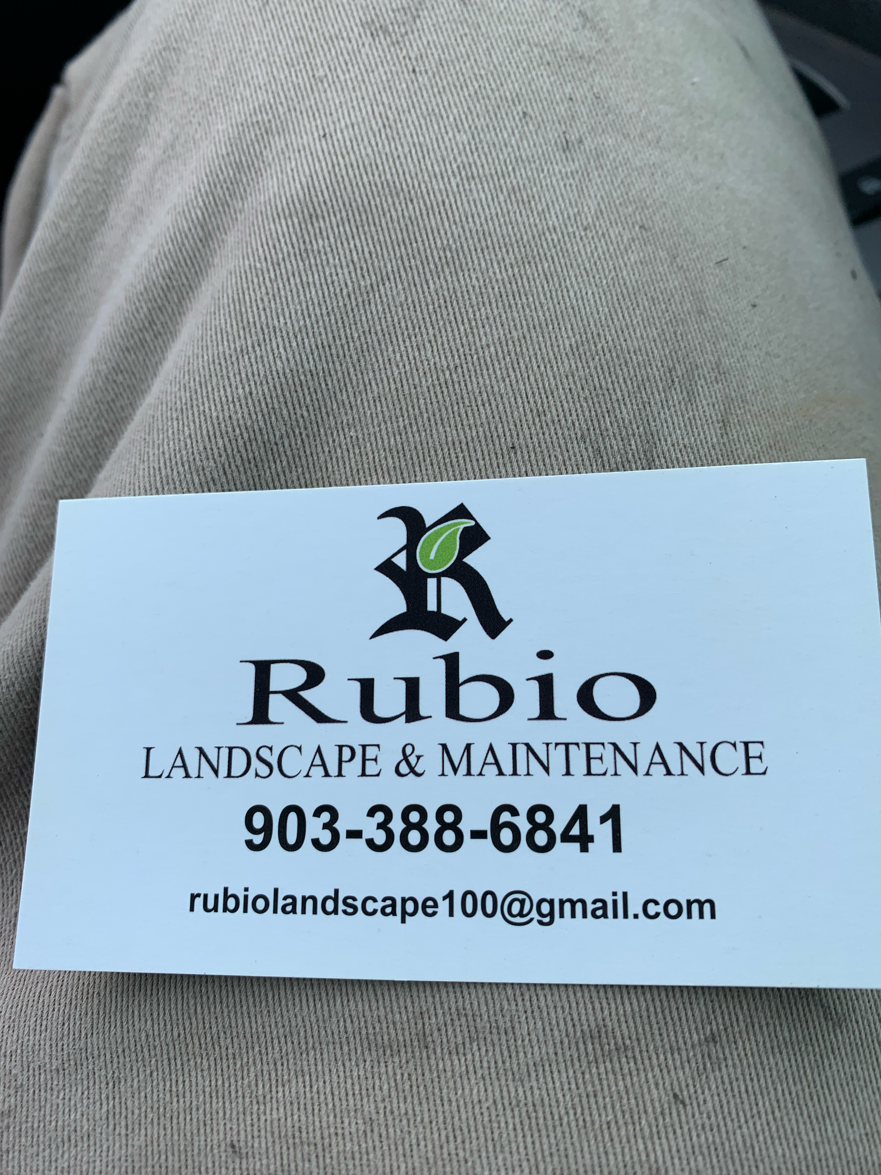 Logo for Rubio Landscape & Maintenance