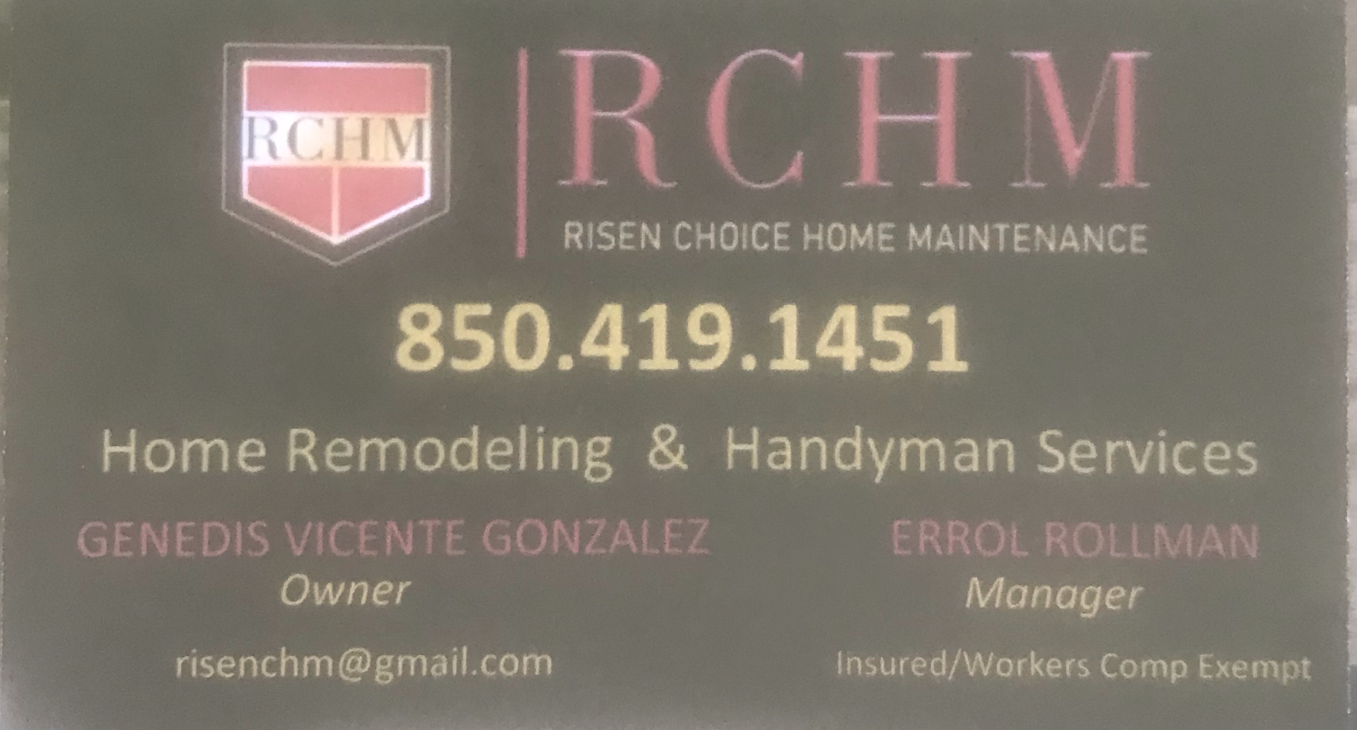 Logo for Risen Choice Home Maintenance