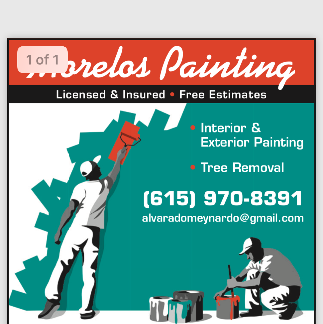 Logo for Morelo's Painting