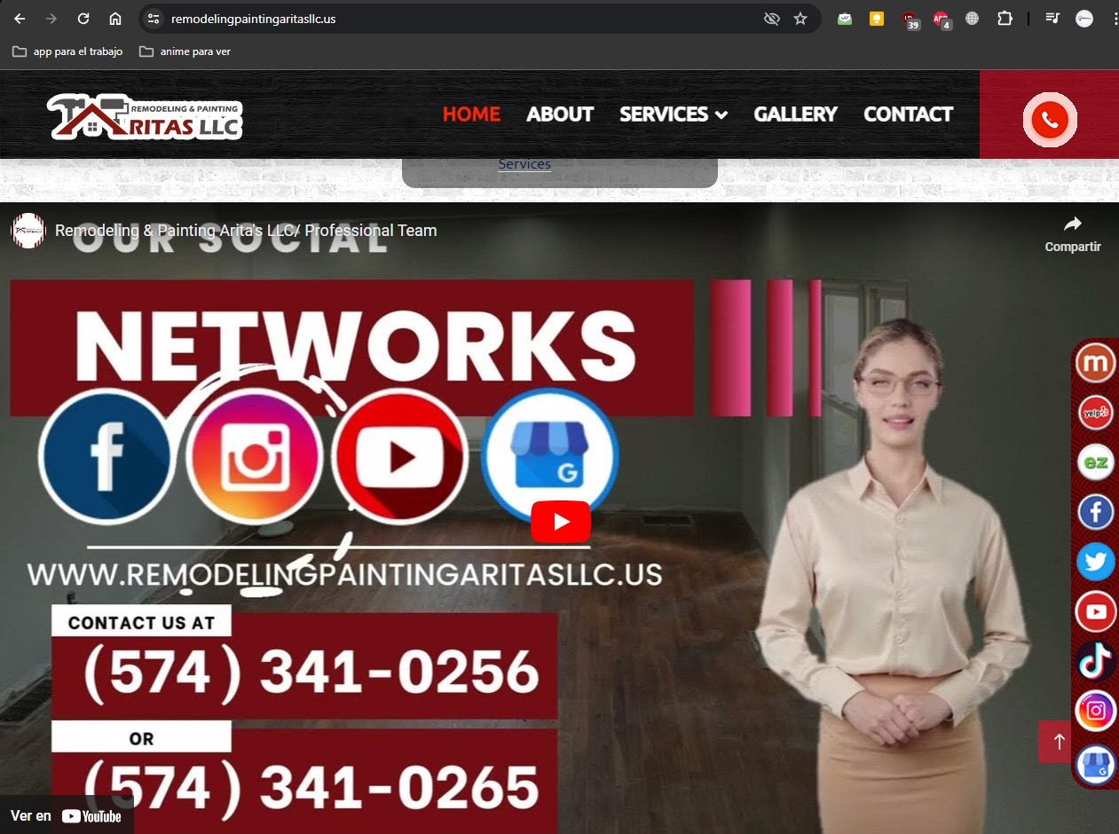 Logo for Remodeling & Painting Aritas LLC