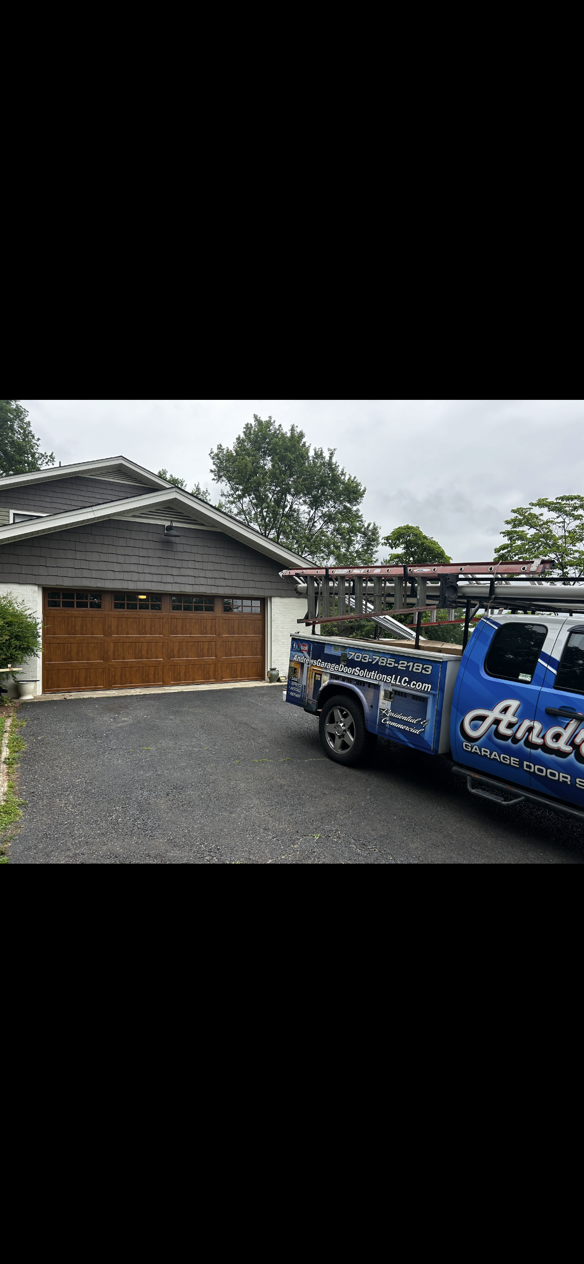 Logo for Andrew's Garage Door Solutions