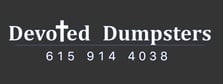 Logo for Devoted Dumpsters LLC
