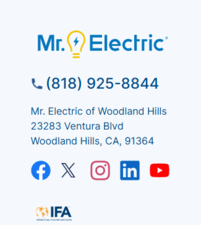 Logo for Mr. Electric of Woodland Hills