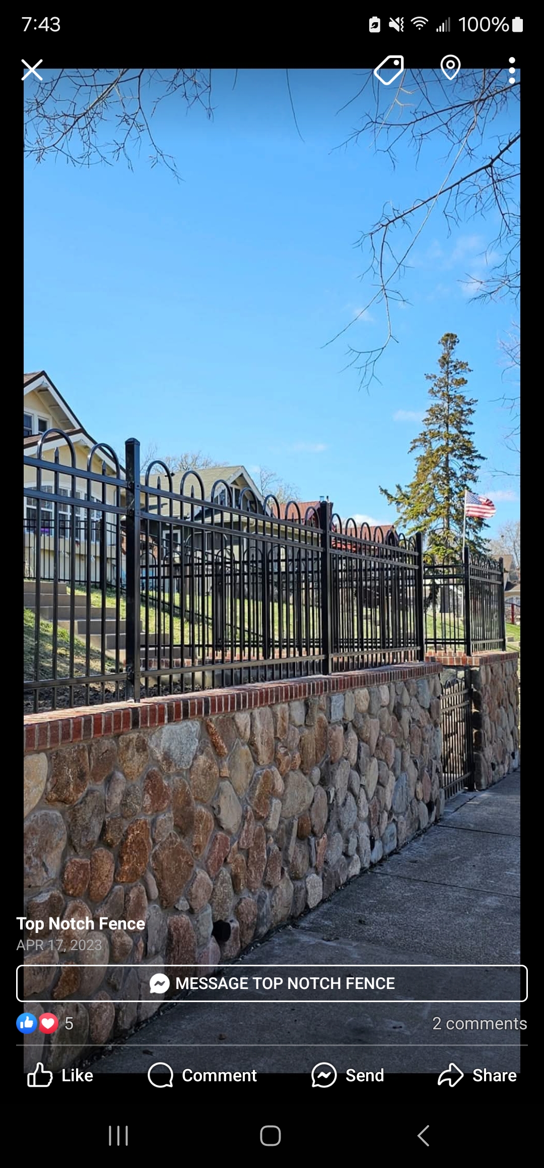 Logo for Top Notch Fence