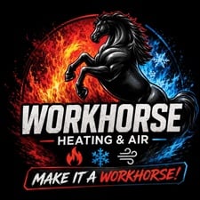 Logo for WORKHORSE HEATING & AIR INC.