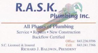 R.A.S.K. Plumbing, Inc. logo