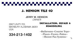 Henson Ceramic Tile logo