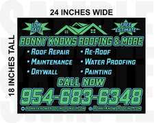 Logo for Ronny Knows Roofing