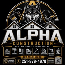 Logo for Alpha Construction