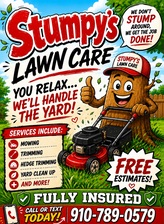 Logo for Stumpys lawn care
